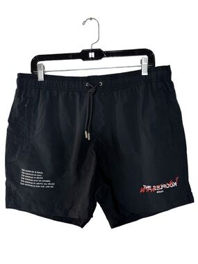 The Kooples Men’s Black Logo Swim Trunks Size XL NWT